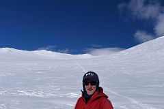 12B Jerome Enjoying A Rest Day At Mount Vinson High Camp With The Start Of The Route To the Summit Behind